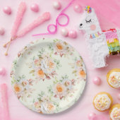 Blumendruck Pappteller (Party)