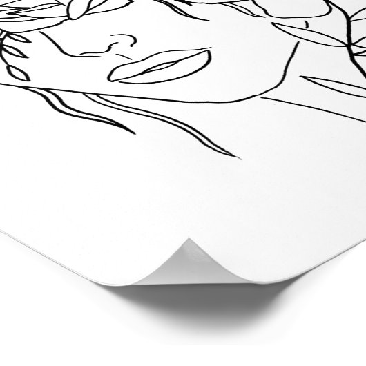 Blumendruck Poster (Ecke)