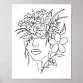 Blumendruck Poster (Vorne)