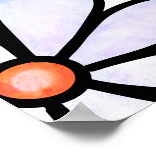 Blumendruck Poster (Ecke)