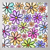 Blumendruck Poster (Vorne)