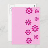 Blumendruck Postkarte (Vorne/Hinten)