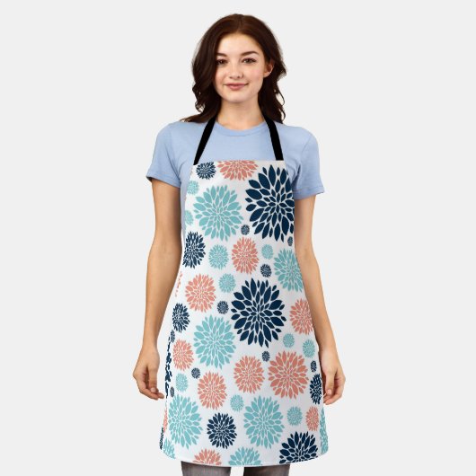 Blumendruck-Schürze Schürze (Getragen)