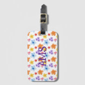 Blumendruck Single-seitig Gepäckanhänger W/Kartens (Vorderseite Vertikal)