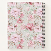 Blumendruck-SpiralNotebook Notizblock (Rückseite)