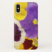 Blumendruck-Stiefmütterchen Case-Mate iPhone Hülle (Rückseite)