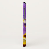 Blumendruck-Stiefmütterchen Case-Mate iPhone Hülle (Hinten/Links)