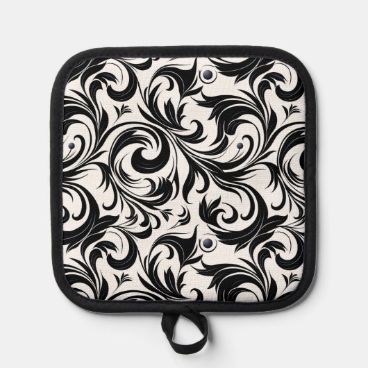 Blumendruck Topflappen (Vorderseite)