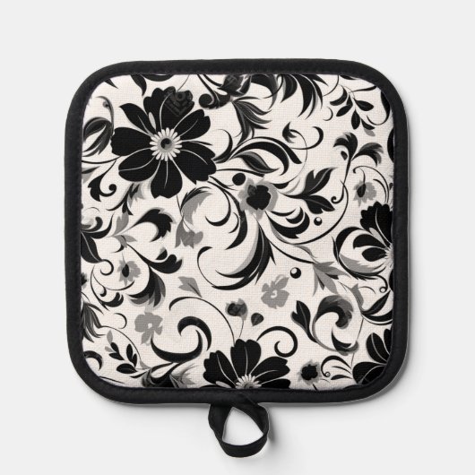 Blumendruck Topflappen (Vorderseite)