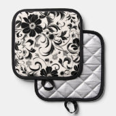 Blumendruck Topflappen (Vorderseite/Rückseite)