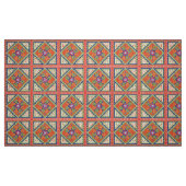 Blumendruck von Quadraten und Diamanten Stoff (Fat Quarter (45,7 x 55,9 cm))