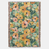 Blumendruck Wasserfarbe Ganzjährig werfen Decke (Vorderseite Vertikal)