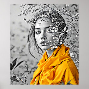 Blumendruckerin Poster