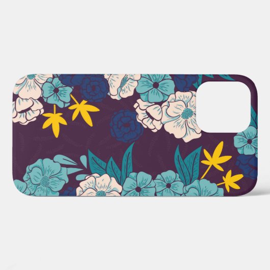 Blumendschungel mit Schlangen nahtlos, tropisch Case-Mate iPhone Hülle (Rückseite (Horizontal))