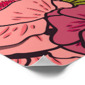 Blumendschungel mit Schlangen, tropische Blume Poster (Ecke)