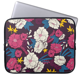 Blumendschungel mit Schlangen Vintag, Tropica Laptopschutzhülle