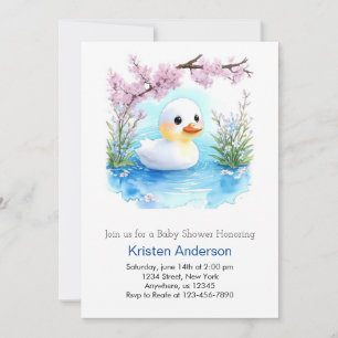 Blumenduck Enchanted Wildblumen Boy Baby Shower Einladung