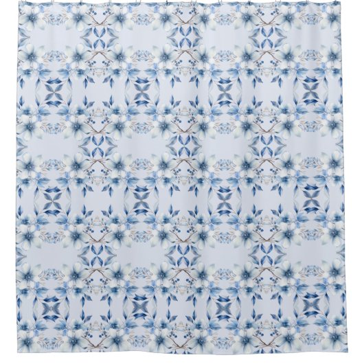 Blumendusche Duschvorhang (Vorderseite)