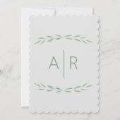 Blumendusche, einladend, botanisch einladung (Rückseite)