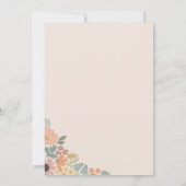 Blumendusche Einladung (Rückseite)