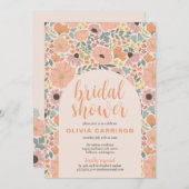 Blumendusche Einladung (Vorne/Hinten)