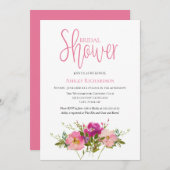 Blumendusche Einladung (Vorne/Hinten)