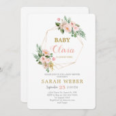 Blumendusche Einladung (Vorne/Hinten)