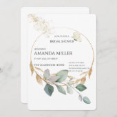 Blumendusche Einladung (Vorne/Hinten)