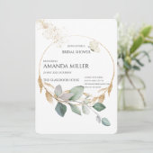 Blumendusche Einladung (Stehend Vorderseite)