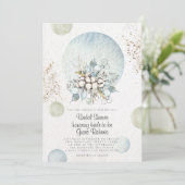 Blumendusche Einladung (Stehend Vorderseite)