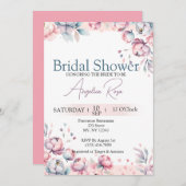 Blumendusche Einladung (Vorne/Hinten)