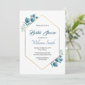 Blumendusche Einladung (Stehend Vorderseite)