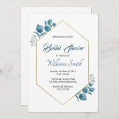 Blumendusche Einladung (Vorne/Hinten)