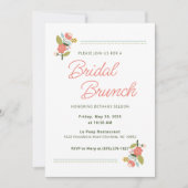 Blumendusche Einladung (Vorderseite)