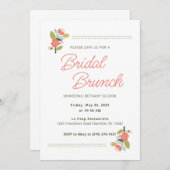 Blumendusche Einladung (Vorne/Hinten)