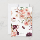 Blumendusche Einladung, Polterabend, Ankündigung (Rückseite)