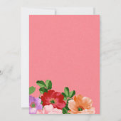 Blumendusche, Einladung, Rose Einladung (Rückseite)