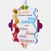 Blumendusche Einladung, Wildblume Bridal Ornament Karte (Linke Ecke)