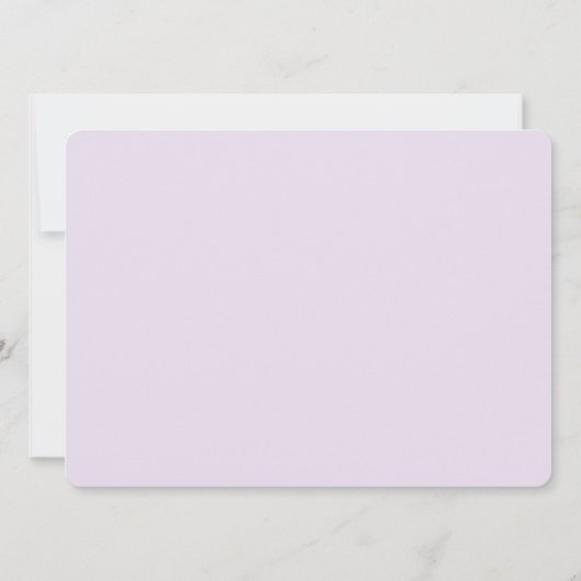 Blumendusche Foto Einladung (Rückseite)