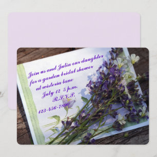 Blumendusche Foto Einladung