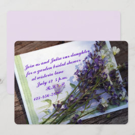 Blumendusche Foto Einladung