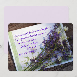 Blumendusche Foto Einladung