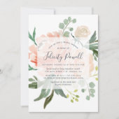 Blumendusche im Sommer Einladung (Vorderseite)