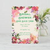 Blumendusche Save The Date (Stehend Vorderseite)