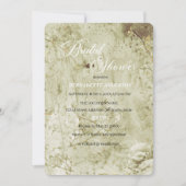 Blumendusche Vintag Bridal Einladung (Vorderseite)