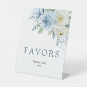 Blumenduschfavoriten der blauen Rose - Zeichen Sockelschild (Vorderseite)