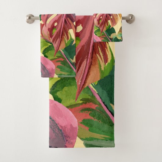 Blumenduschvorhang Badhandtuch Set (Insitu)