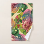 Blumenduschvorhang Badhandtuch Set (Handtuch)