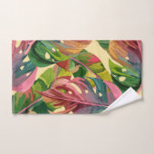Blumenduschvorhang Badhandtuch Set (Handtuch)