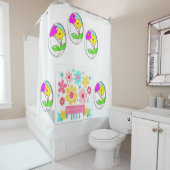 Blumenduschvorhang Duschvorhang (Beispiel)